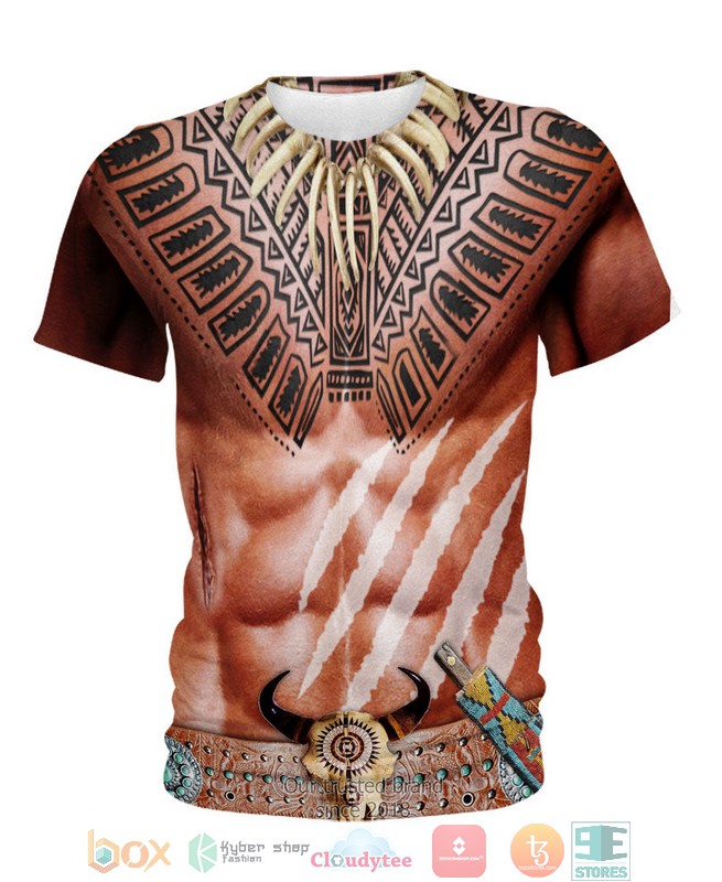 Warrior Style Native Ameican Bison Skull 3D Shirt Warrior Style Native Ameican Bison Skull 3D Shirt