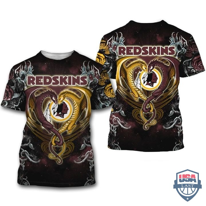Washington Football Dragon Nfl 3D Hoodie T-Shirt Washington Football Dragon Nfl 3D Hoodie T-Shirt