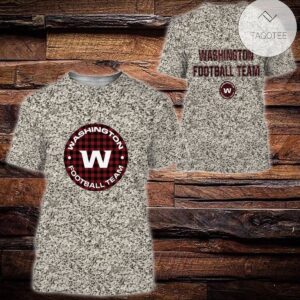 Washington Football Plaid Flannel All Over Print Hoodie