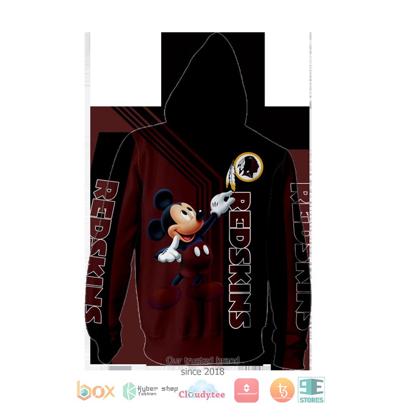 Washington Redskins Mickey Mouse 3D Full All Over Print Shirt Washington Redskins Mickey Mouse 3D Full All Over Print Shirt