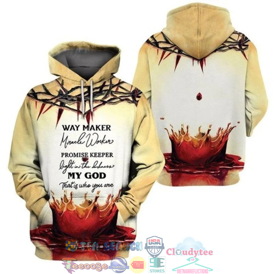 Way Maker Miracle Worker Precept Jesus 3D Hoodie Way Maker Miracle Worker Precept Jesus 3D Hoodie