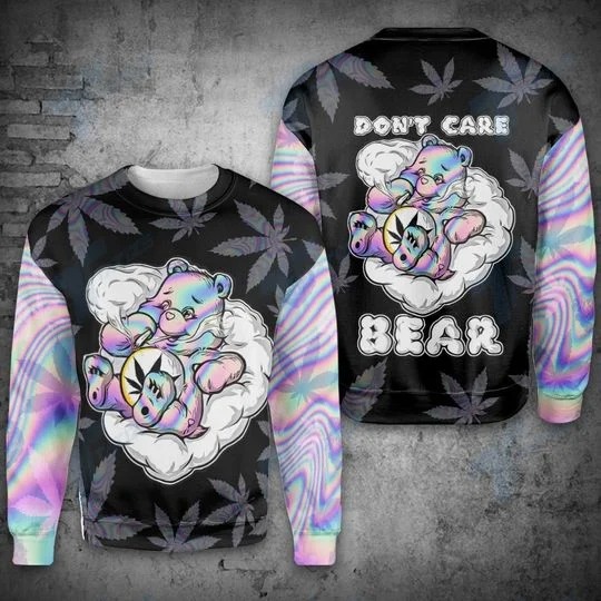 Weed-DonT-Care-Bear-Get-High-3D-Hoodie-Sweatshirt-2