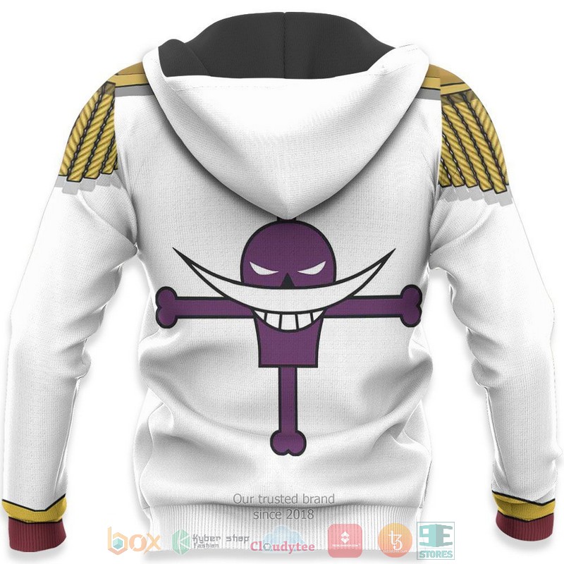 Whitebeard Pirates Uniform Anime One Piece 3D Hoodie Whitebeard Pirates Uniform Anime One Piece 3D Hoodie