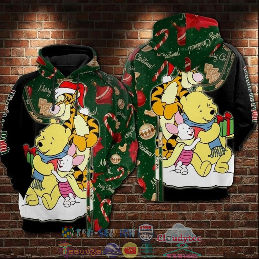 Winnie The Pooh And Friends Christmas Gift 3D Hoodie Winnie The Pooh And Friends Christmas Gift 3D Hoodie