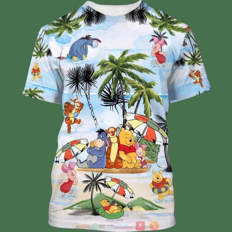 Winnie-The-Pooh-Friends-Summer-Time-3D-Shirt-Hoodie-3