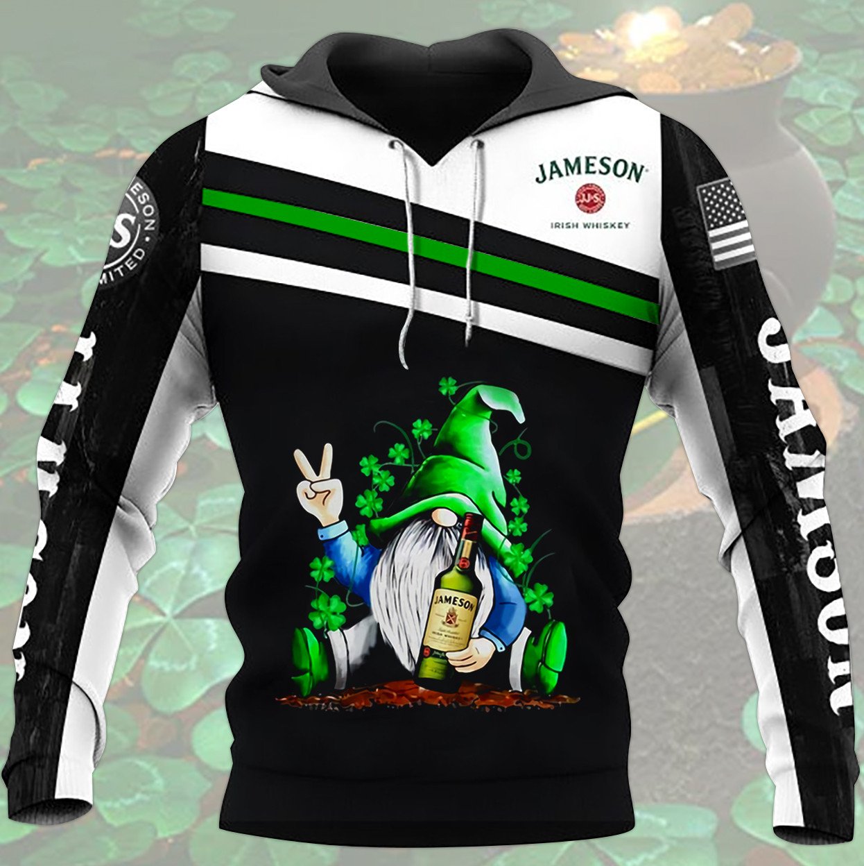 Witch Jameson Irish Whiskey 3D Hoodie Witch Jameson Irish Whiskey 3D Hoodie