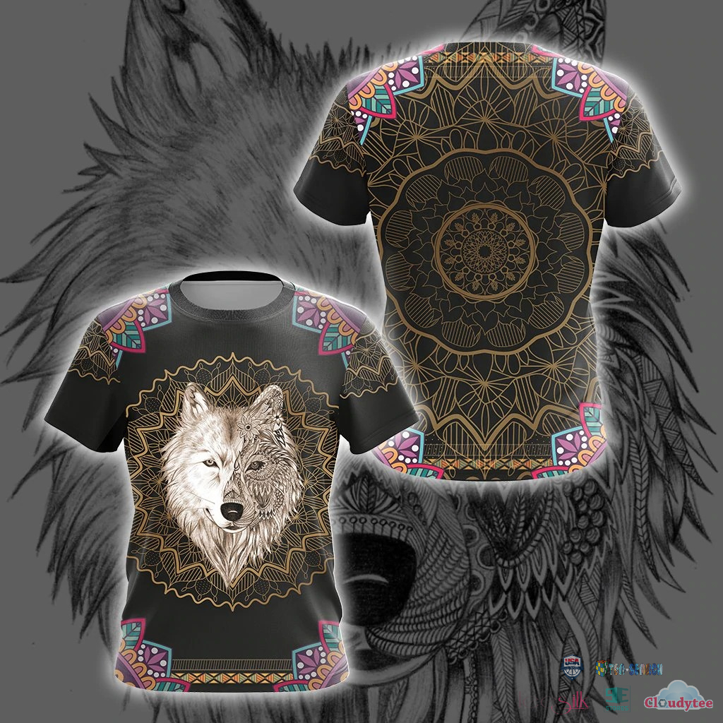 Wolf Native American All Over Print Shirt Hoodie Wolf Native American All Over Print Shirt Hoodie