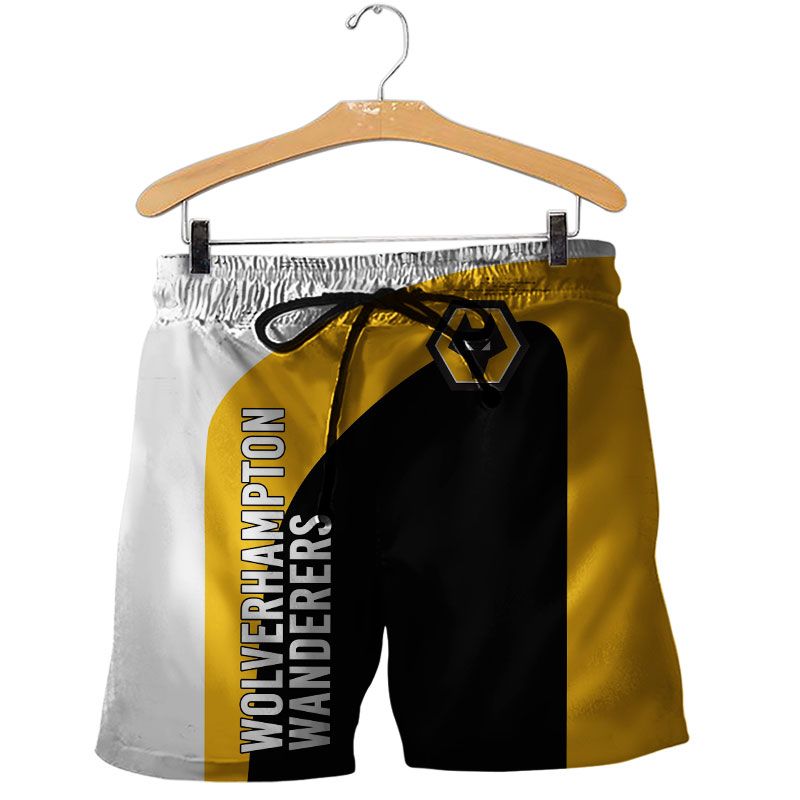 Wolverhampton Wanderers White Yellow Black 3D Shirt Wolverhampton Wanderers White Yellow Black 3D Shirt