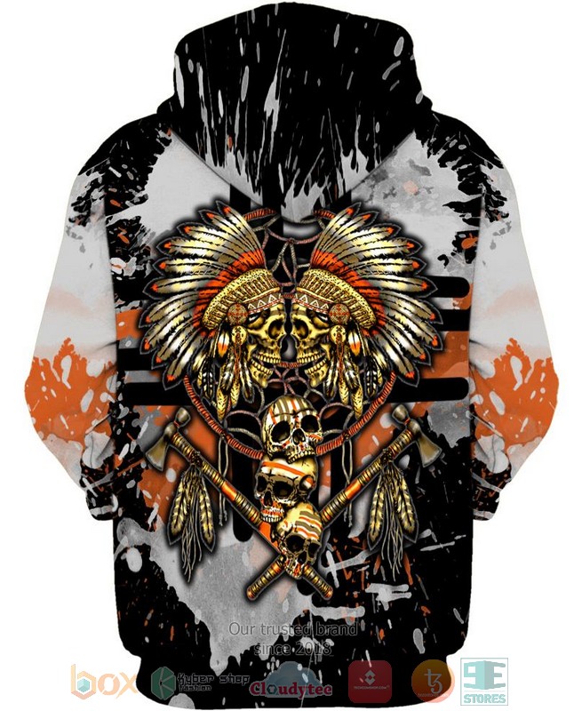 Yellow-Native-Skull-3D-Shirt-Hoodie-3