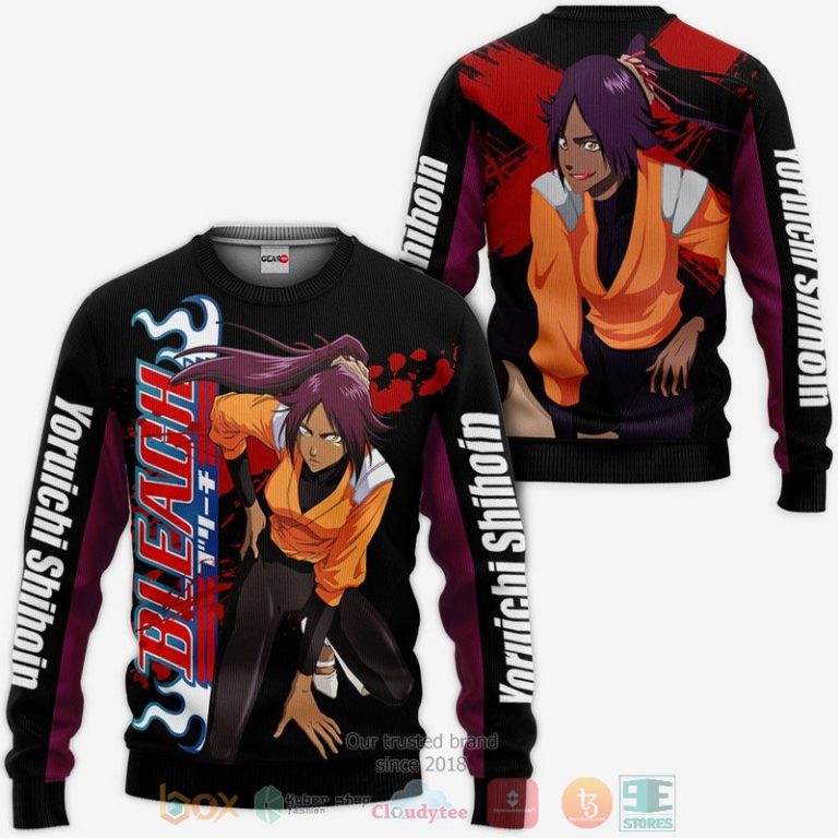 Yoruichi-Shihoin-Bleach-Anime-3D-Hoodie-Bomber-Jacket-2