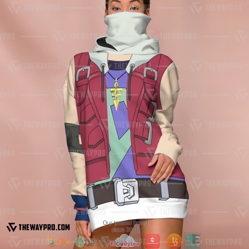 Yu Gi Oh Yuma Tsukumo Snood Hoodie Yu Gi Oh Yuma Tsukumo Snood Hoodie