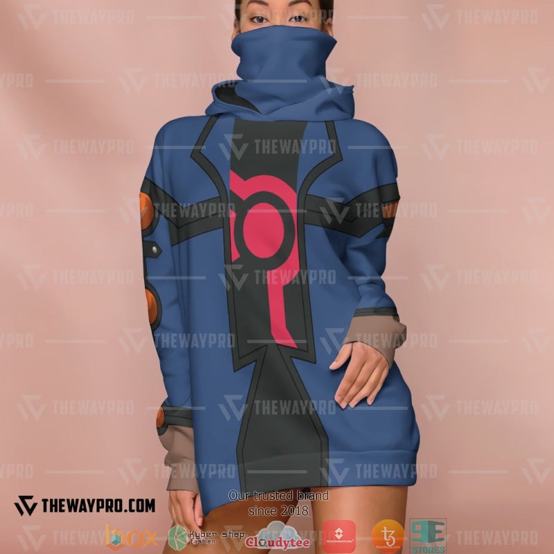 Yu Gi Oh Yusei Fudo Snood Hoodie Yu Gi Oh Yusei Fudo Snood Hoodie