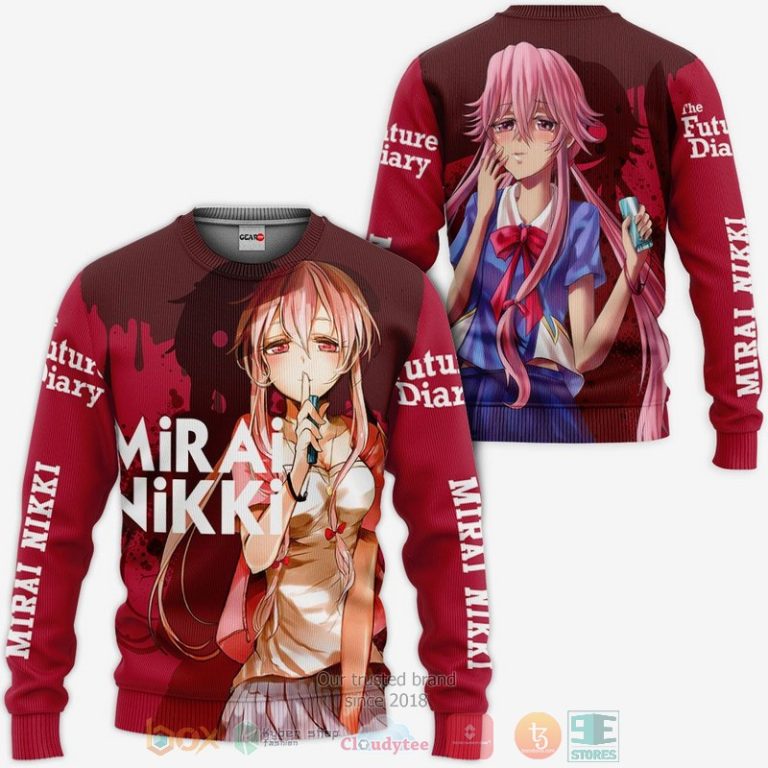 Yuno-Gasai-Future-Diary-Mirai-Nikki-Anime-Red-3D-Hoodie-Bomber-Jacket-2