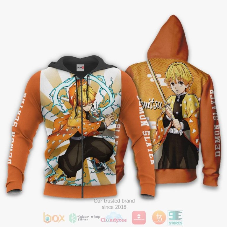Zenitsu-Agatsuma-Kimetsu-Anime-Orange-3D-Hoodie-Bomber-Jacket-2
