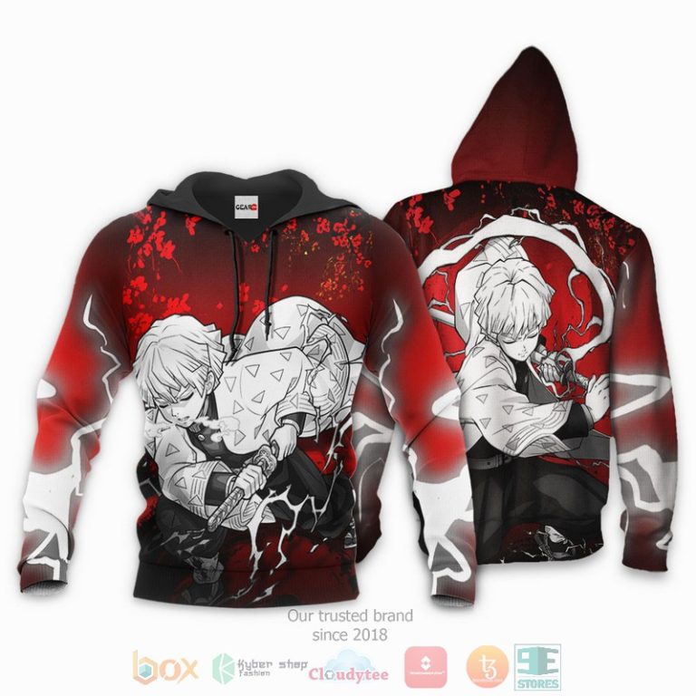 Zenitsu-Kimetsu-Anime-Japan-Art-3D-Hoodie-Bomber-Jacket-3