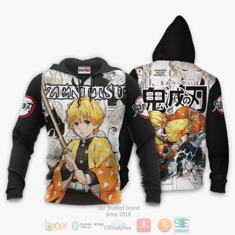 Zenitsu-Kimetsu-Anime-Manga-Style-3D-Hoodie-Bomber-Jacket-3