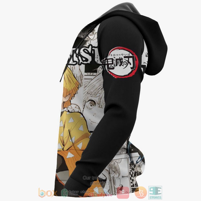 Zenitsu Kimetsu Anime Manga Style 3D Hoodie Zenitsu Kimetsu Anime Manga Style 3D Hoodie