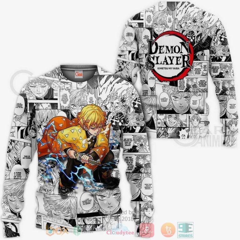 Zenitsu-Kimetsu-Anime-Mix-Manga-3D-Hoodie-Bomber-Jacket-2