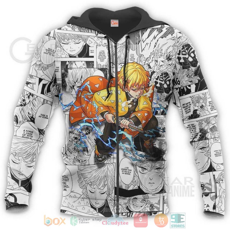 Zenitsu Kimetsu Anime Mix Manga 3D Hoodie Zenitsu Kimetsu Anime Mix Manga 3D Hoodie